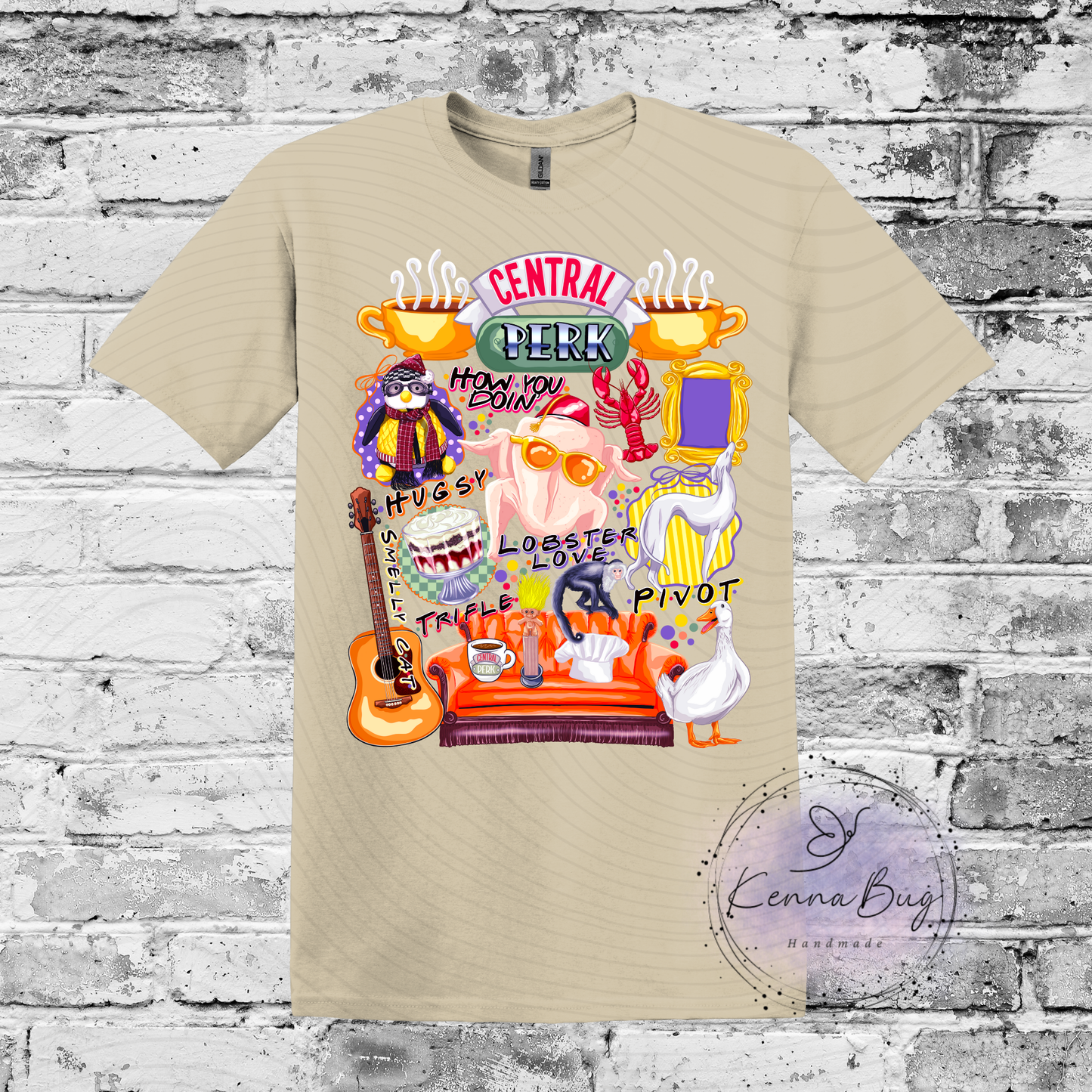 Central Perk, Friends, Custom T-Shirt, Pick your Color, Gildan Soft Style