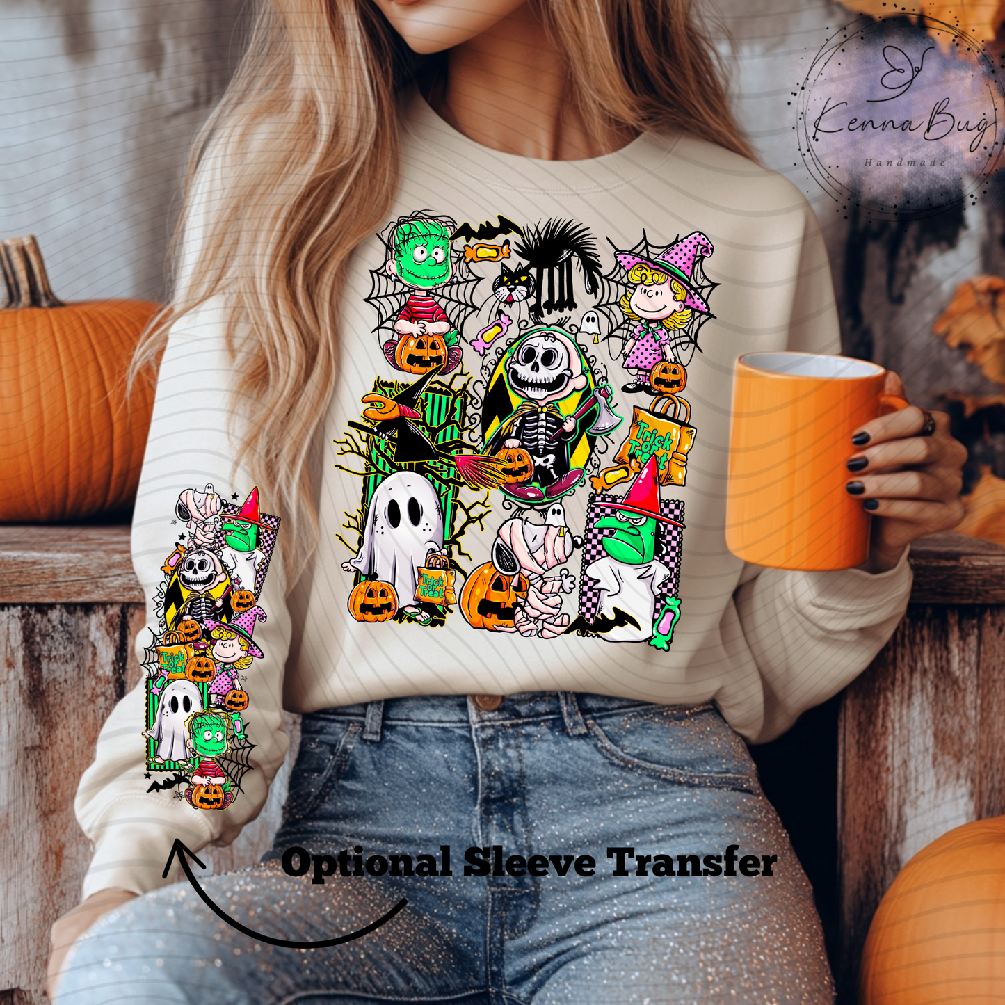 Halloween Charlie, Trick or Treat, DTF Transfer, Ready to Press, Shirt Transfer, Heat Transfer, Direct to film Transfer