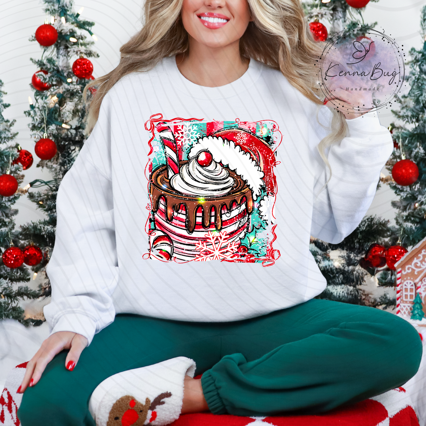 Christmas Hot Chocolate, Hot Cocoa, DTF Transfer, Ready to Press, Shirt Transfer, Heat Transfer, Direct to film Transfer