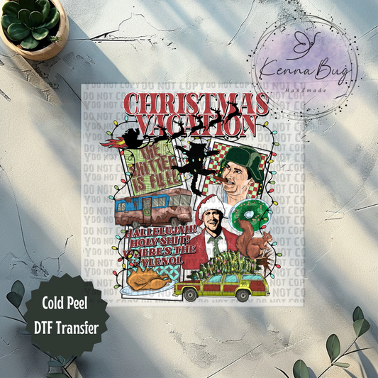 Christmas Vacation, Christmas Movie, DTF Transfer, Ready to Press, Shirt Transfer, Heat Transfer, Direct to film Transfer