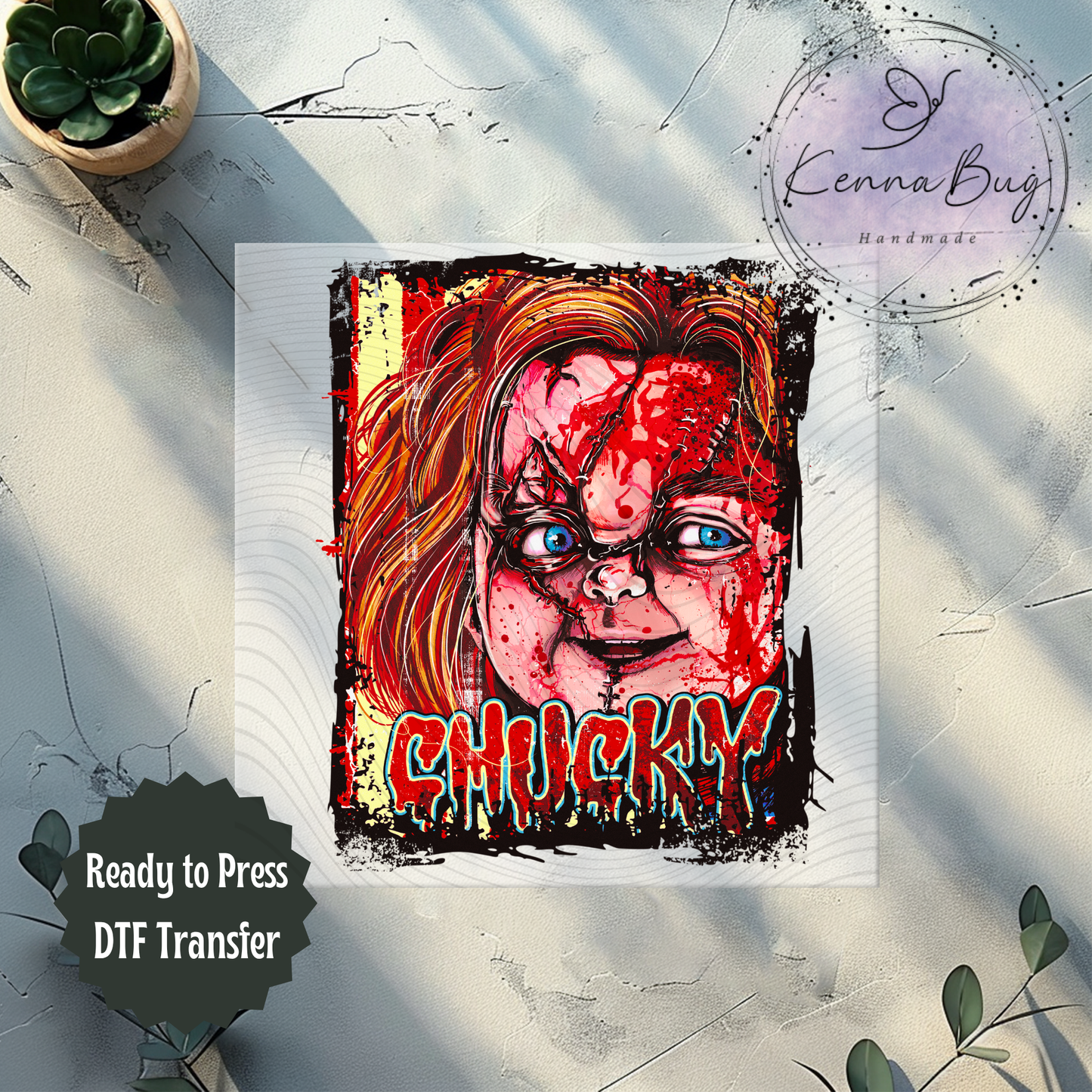 Chucky, Killer Doll, v2, Horror Movie, DTF Transfer, Ready to Press, Shirt Transfer, Heat Transfer, Direct to film Transfer