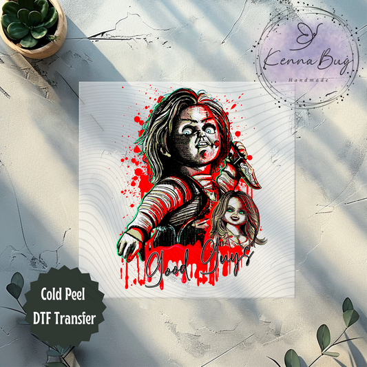 Good Guys, Chucky, Tiffany, Horror Movie, DTF Transfer, Ready to Press, Shirt Transfer, Heat Transfer, Direct to film Transfer