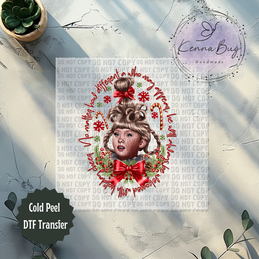 Cindy Lou, Christmas, Movie, DTF Transfer, Ready to Press, Shirt Transfer, Heat Transfer, Direct to film Transfer