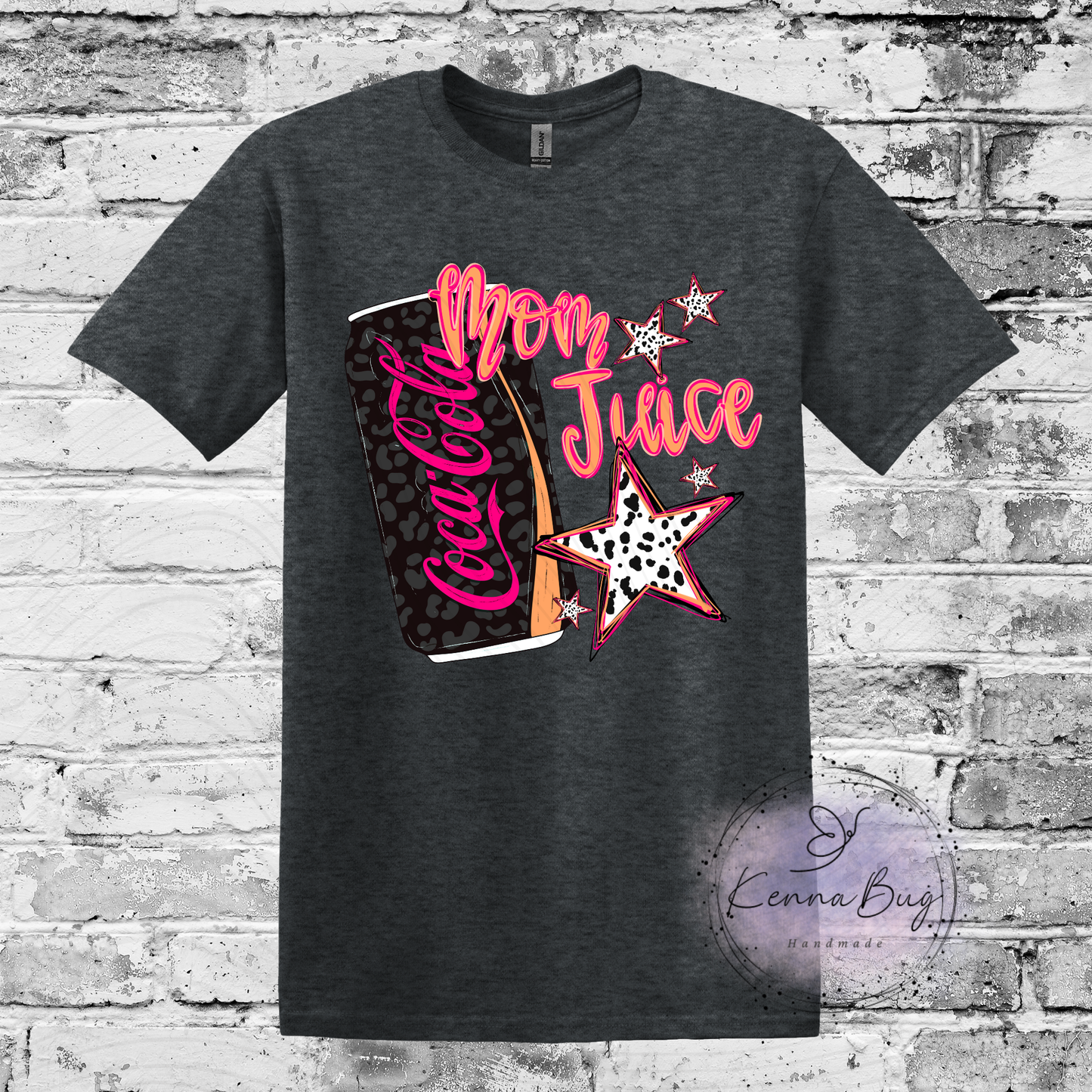 Mom Juice, Cola, Custom T-Shirt, Pick your Color, Graphic Tee, Gildan Soft Style