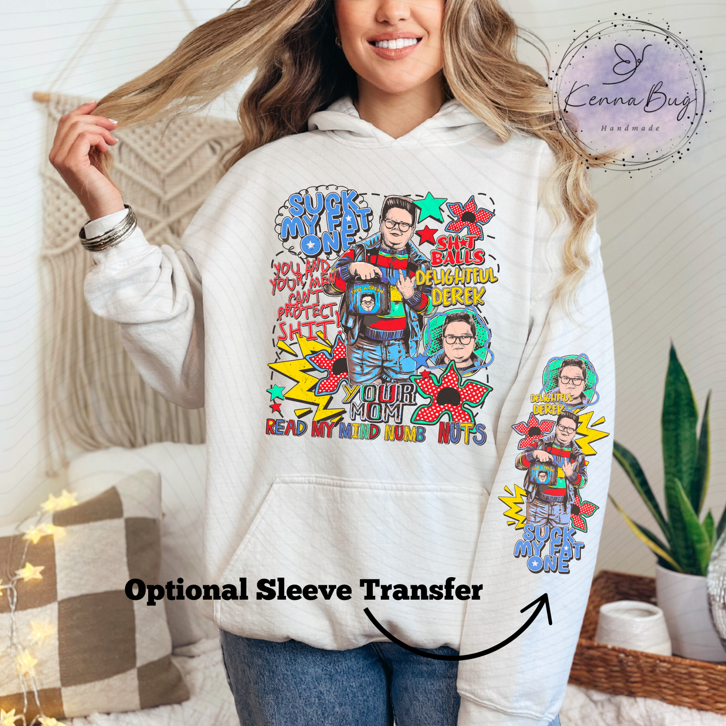 Delightful Derek, Stranger, DTF Transfer, Ready to Press, Shirt Transfer, Heat Transfer, Direct to film Transfer