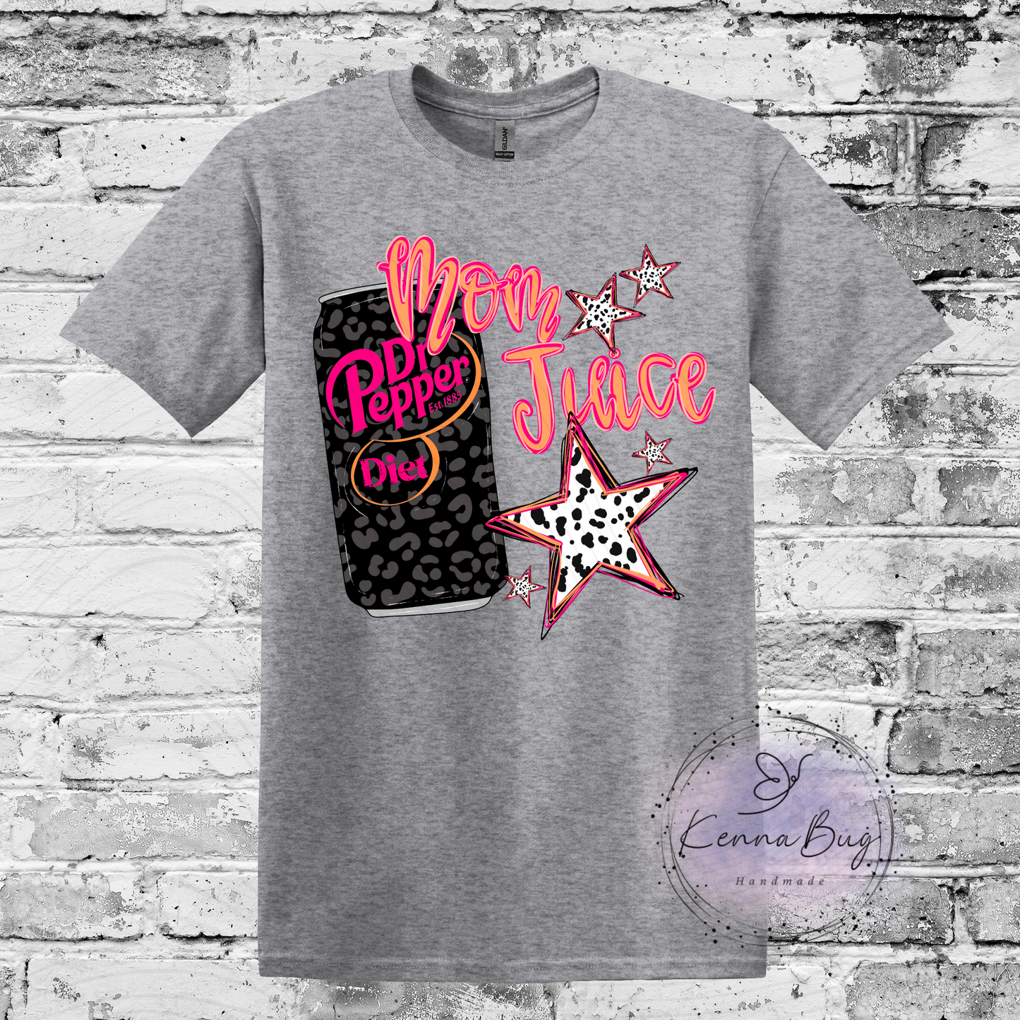 Mom Juice, Diet Dr P, Custom T-Shirt, Pick your Color, Graphic Tee, Gildan Soft Style