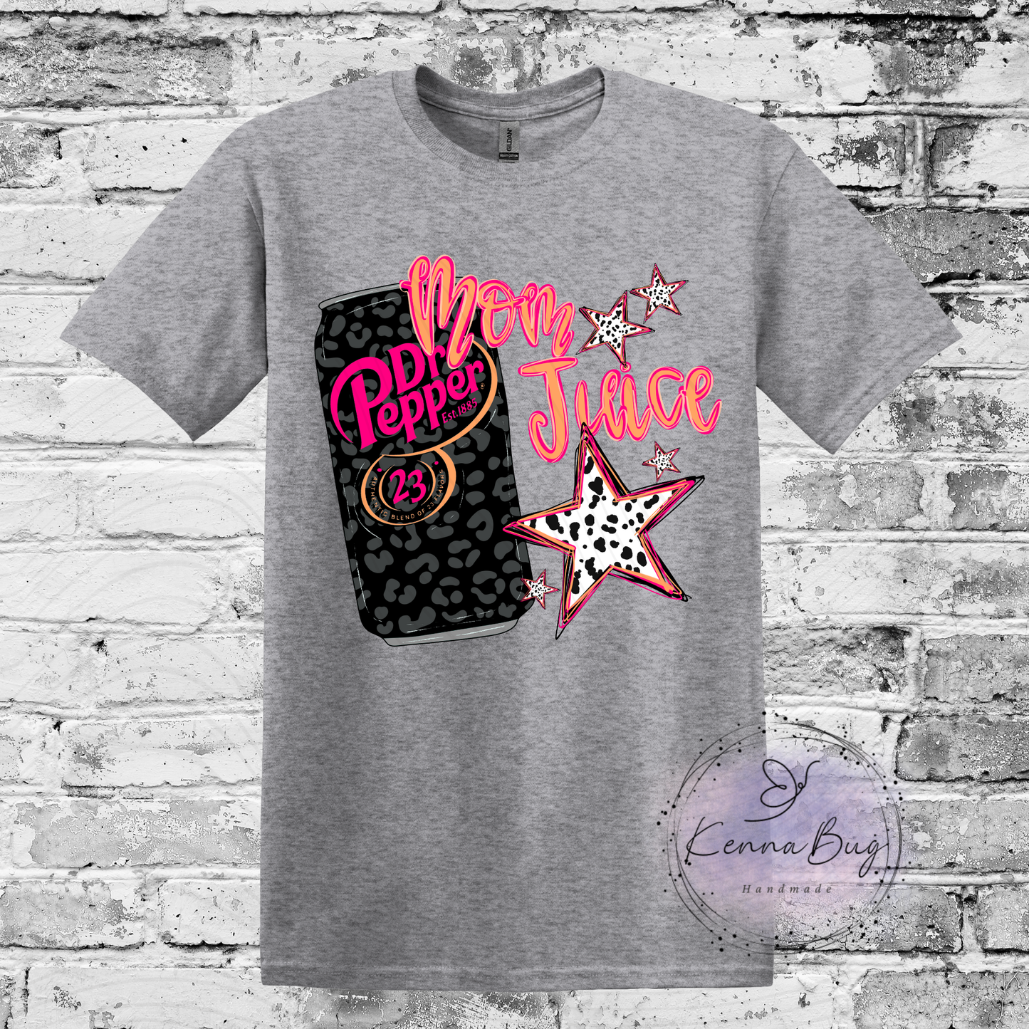 Mom Juice, Dr P, Custom T-Shirt, Pick your Color, Graphic Tee, Gildan Soft Style