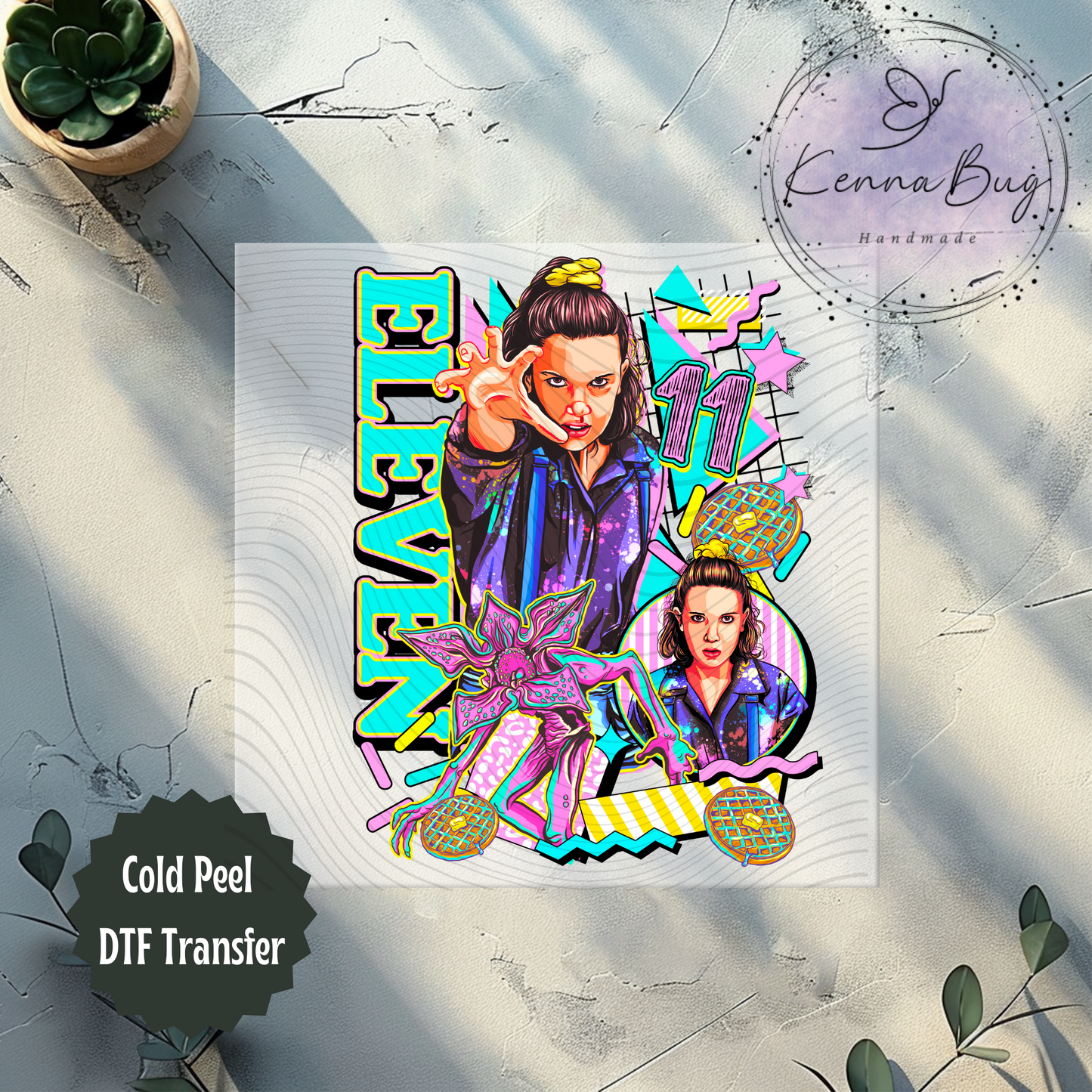 Eleven, Stranger, 80's, DTF Transfer, Ready to Press, Shirt Transfer, Heat Transfer, Direct to film Transfer