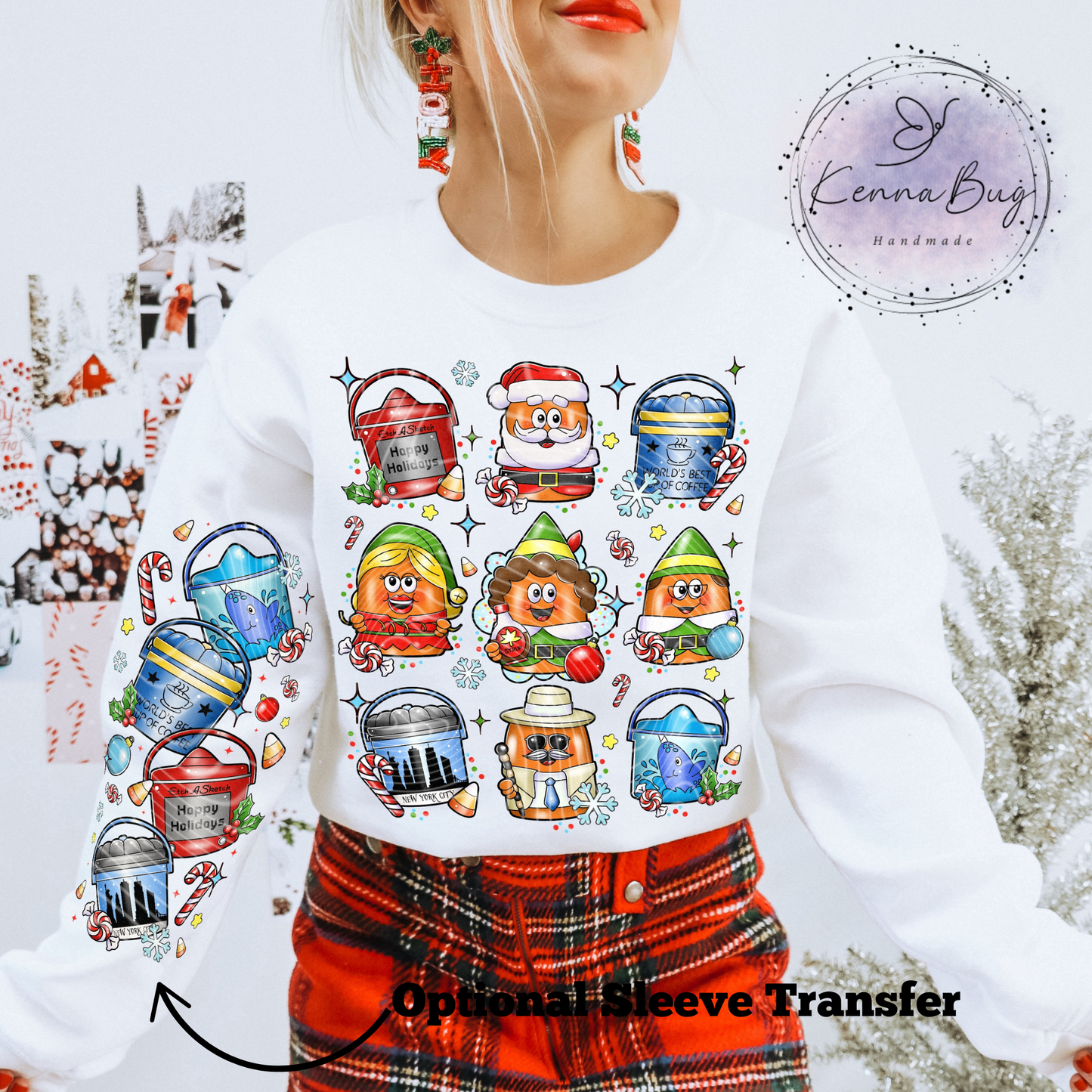 Elf Christmas Nuggets, Happy Meal, Christmas, DTF Transfer, Ready to Press, Shirt Transfer, Heat Transfer, Direct to film Transfer