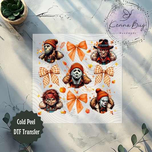 Fall, Horror, Coquette, Bows, Halloween, DTF Transfer, Ready to Press, Shirt Transfer, Heat Transfer, Direct to film Transfer