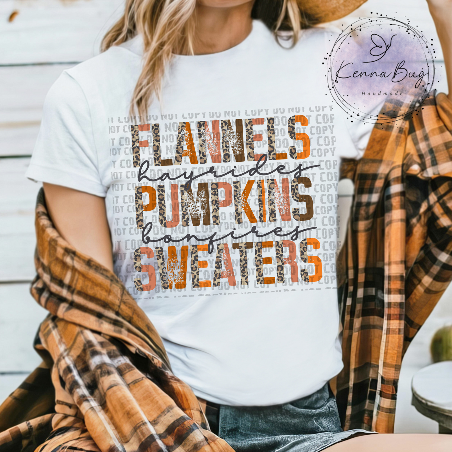 Flannels, Hayrides, Pumpkins, Bonfires, Sweaters, Fall, DTF Transfer, Ready to Press, Shirt Transfer, Heat Transfer, Direct to film Transfer