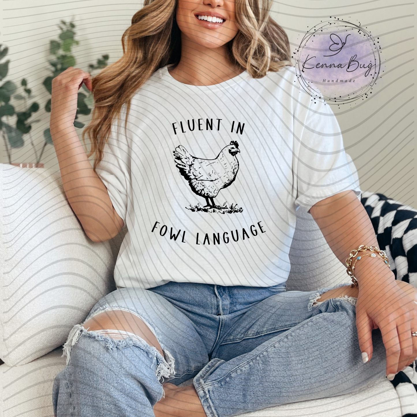 Fluent in Fowl Language, Chicken, Humor, Funny, DTF Transfer, Ready to Press, Shirt Transfer, Heat Transfer, Direct to film Transfer