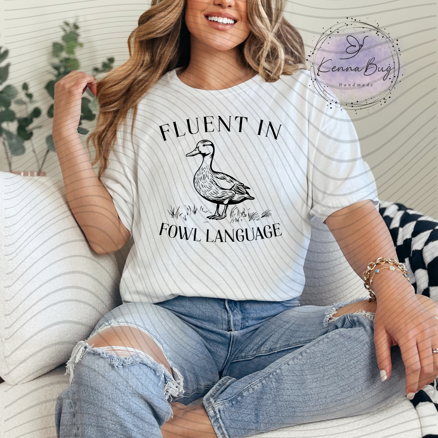 Fluent in Fowl Language, Duck, Humor, Funny, DTF Transfer, Ready to Press, Shirt Transfer, Heat Transfer, Direct to film Transfer