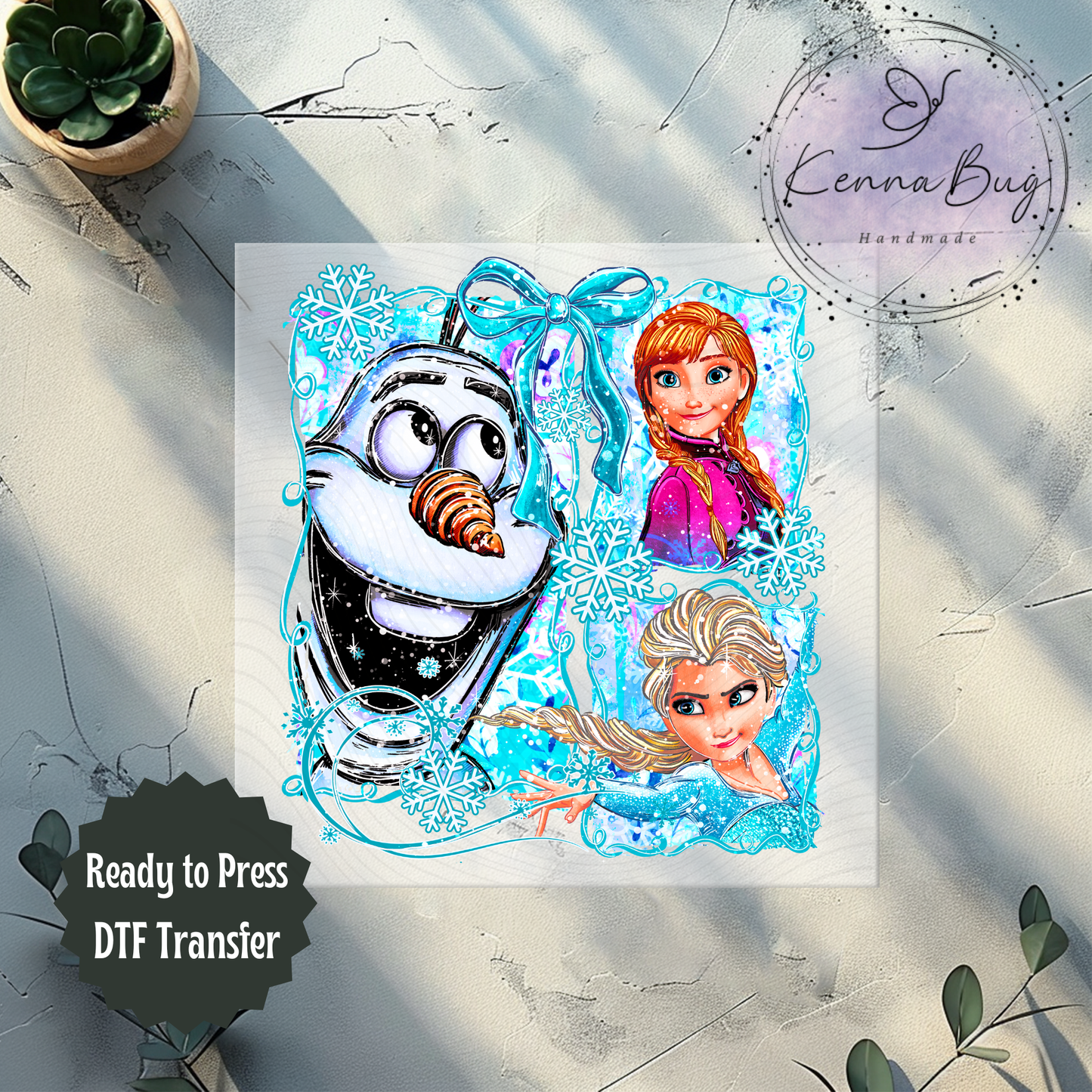 Frozen, Winter Movie, DTF Transfer, Ready to Press, Shirt Transfer, Heat Transfer, Direct to film Transfer