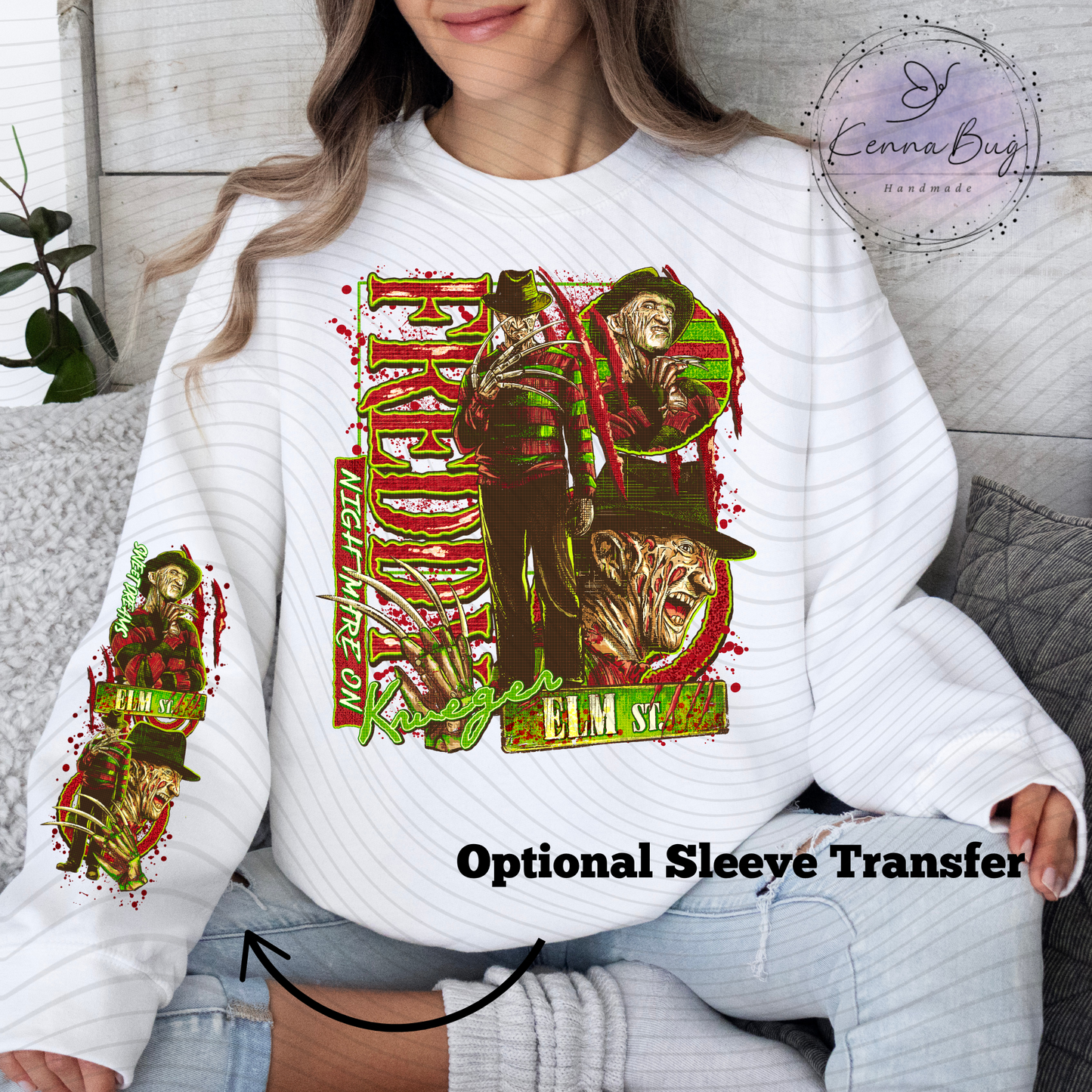 Freddy, Nightmare, Horror Movie, DTF Transfer, Ready to Press, Shirt Transfer, Heat Transfer, Direct to film Transfer