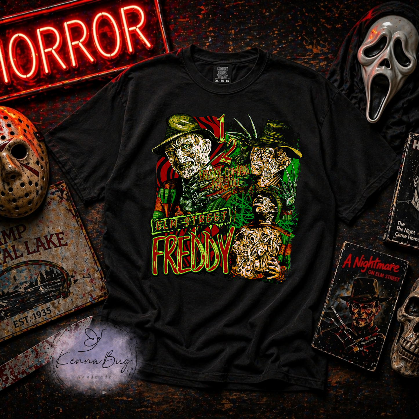 Freddy, Nightmare, Horror Movie, DTF Transfer, Ready to Press, Shirt Transfer, Heat Transfer, Direct to film Transfer
