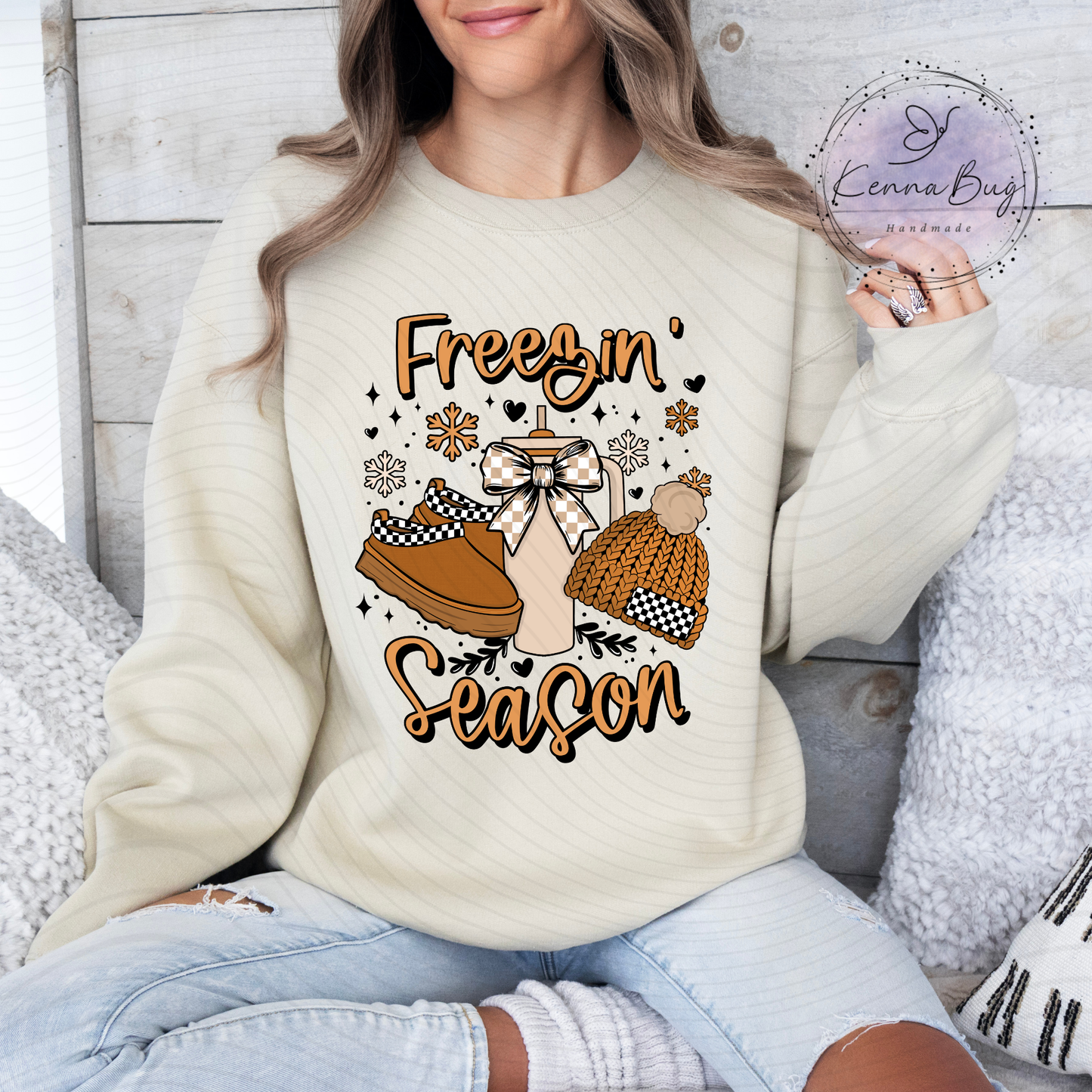 Freezin' Season, Winter, DTF Transfer, Ready to Press, Shirt Transfer, Heat Transfer, Direct to film Transfer