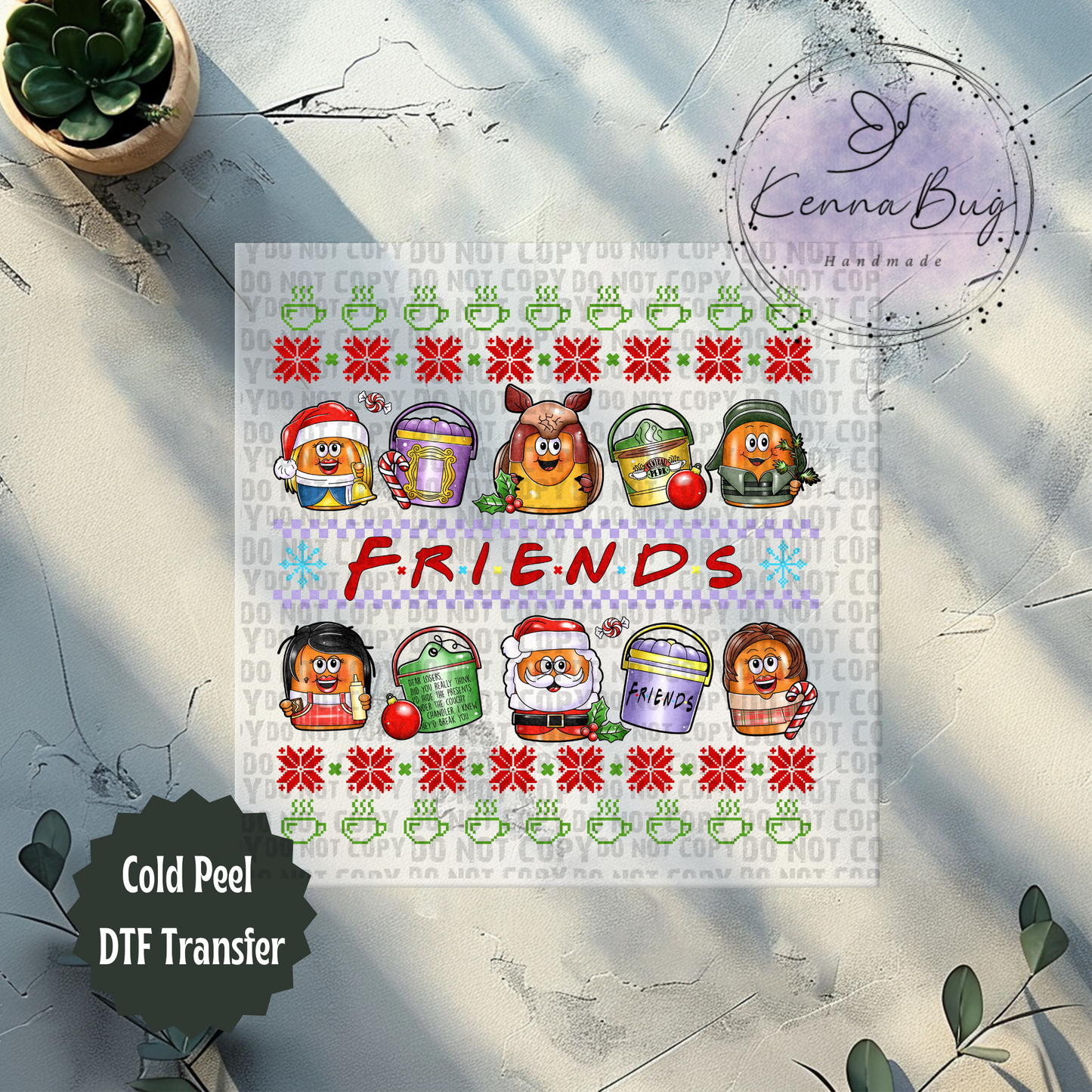 Friends Christmas Nuggets, Happy Meal, Christmas, DTF Transfer, Ready to Press, Shirt Transfer, Heat Transfer, Direct to film Transfer