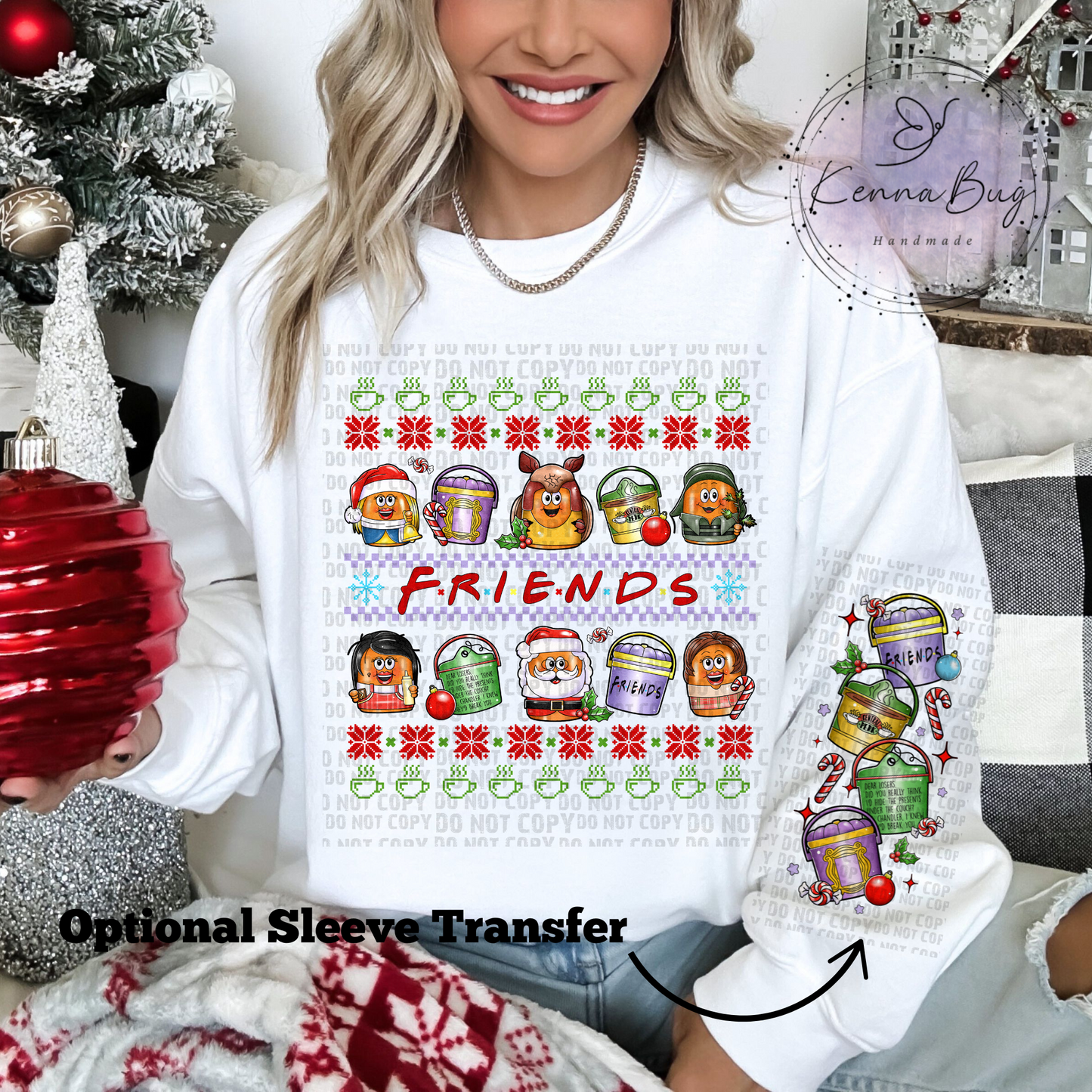 Friends Christmas Nuggets, Happy Meal, Christmas, DTF Transfer, Ready to Press, Shirt Transfer, Heat Transfer, Direct to film Transfer