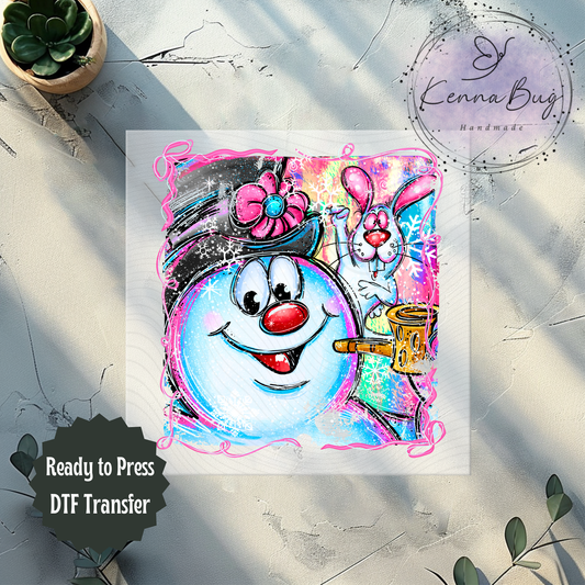 Frosty, Snowman, Christmas Movie, DTF Transfer, Ready to Press, Shirt Transfer, Heat Transfer, Direct to film Transfer