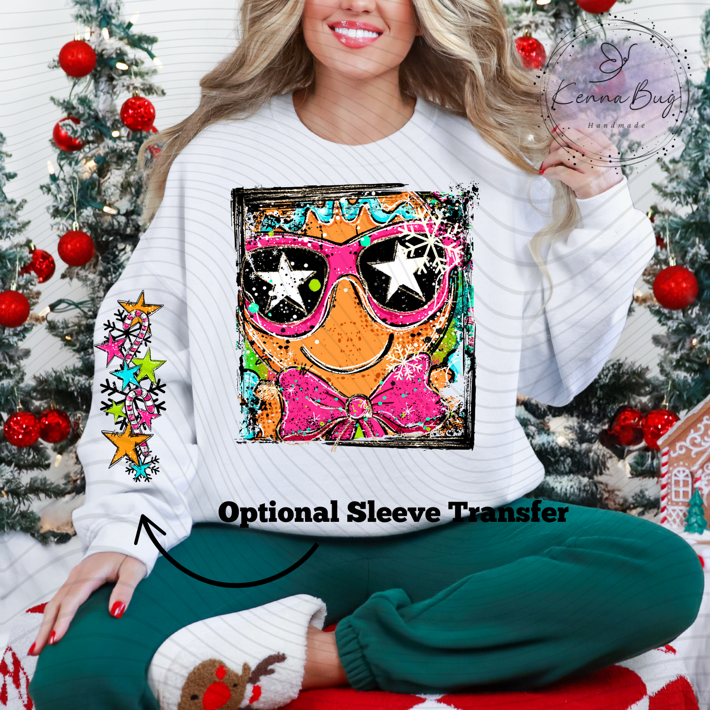 Gingerbread Selfie, Christmas, DTF Transfer, Ready to Press, Shirt Transfer, Heat Transfer, Direct to film Transfer