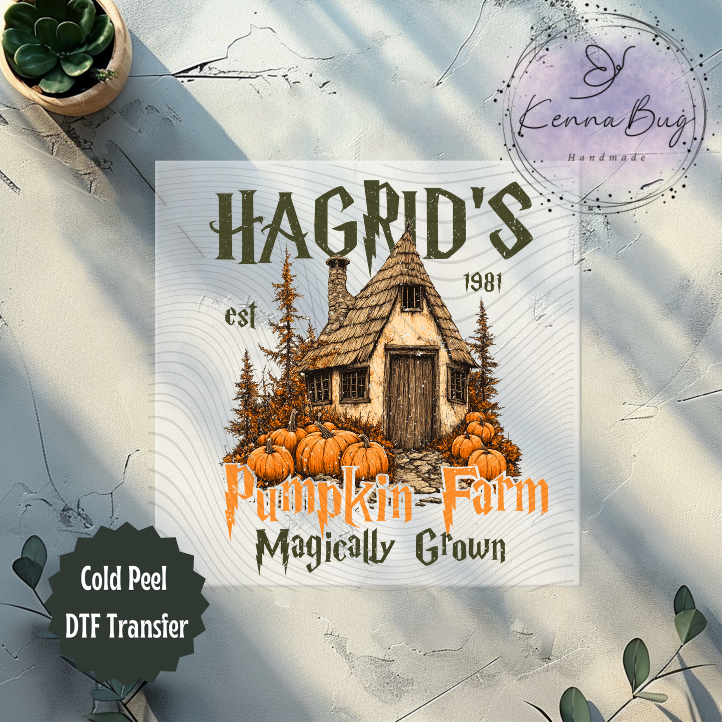 Hagrid's Pumpkin Farm, Halloween, Fall, DTF Transfer, Ready to Press, Shirt Transfer, Heat Transfer, Direct to film Transfer