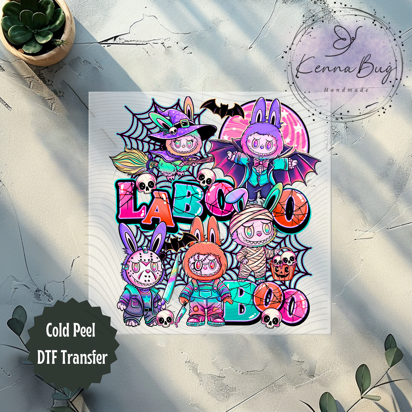 Halloween Laboo Boo, Horror, DTF Transfer, Ready to Press, Shirt Transfer, Heat Transfer, Direct to film Transfer