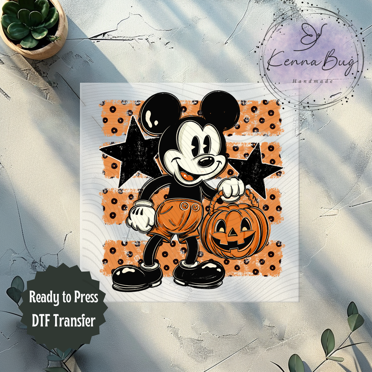 Halloween Mouse, DTF Transfer, Ready to Press, Shirt Transfer, Heat Transfer, Direct to film Transfer