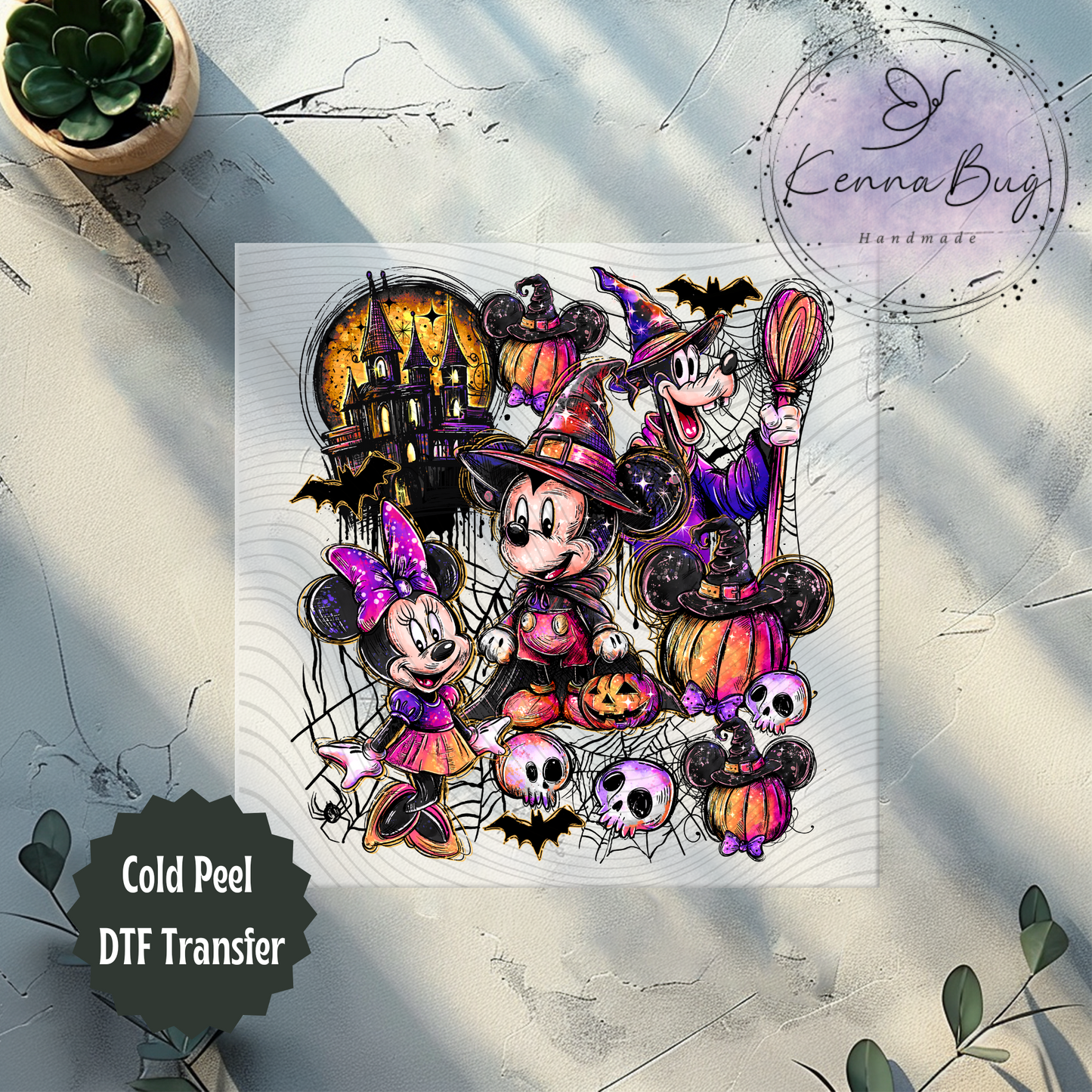 Halloween Mouse and Friends, DTF Transfer, Ready to Press, Shirt Transfer, Heat Transfer, Direct to film Transfer