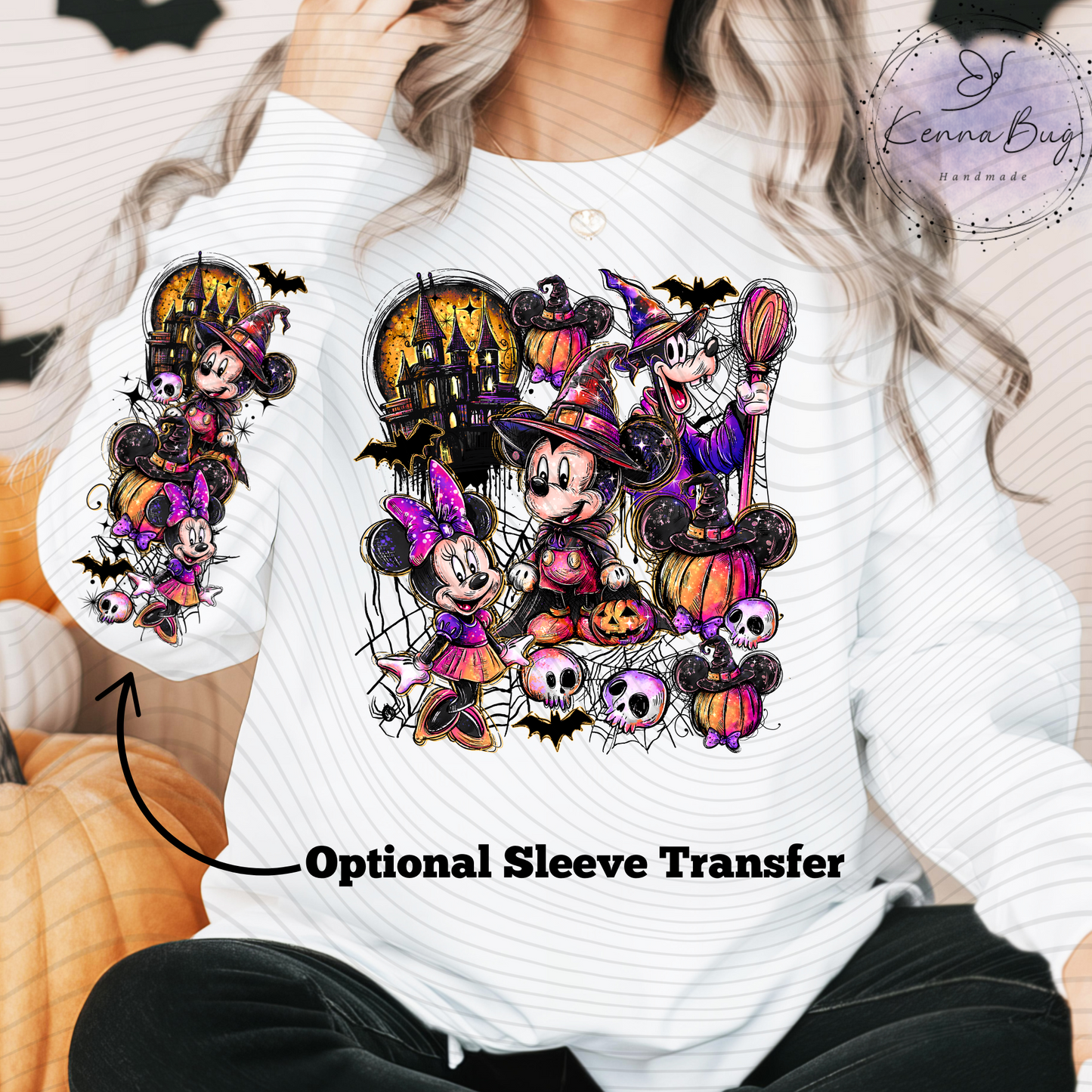 Halloween Mouse and Friends, DTF Transfer, Ready to Press, Shirt Transfer, Heat Transfer, Direct to film Transfer