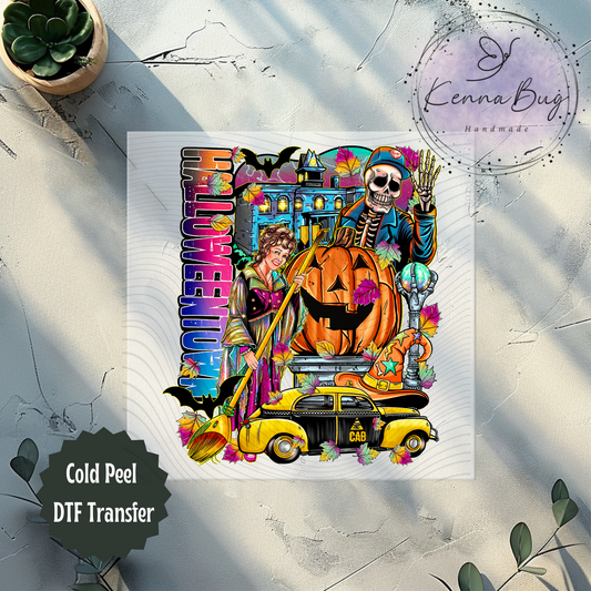 Halloween Town, Halloween Movie, Skeleton, DTF Transfer, Ready to Press, Shirt Transfer, Heat Transfer, Direct to film Transfer