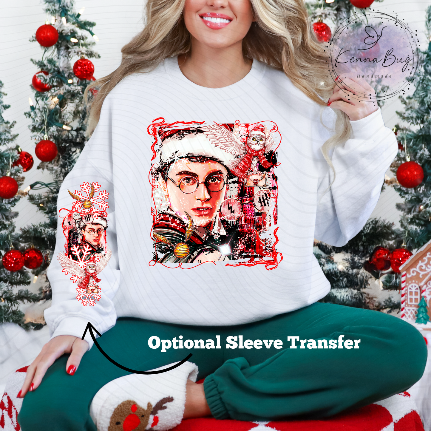 Harry Christmas, Wizard, DTF Transfer, Ready to Press, Shirt Transfer, Heat Transfer, Direct to film Transfer