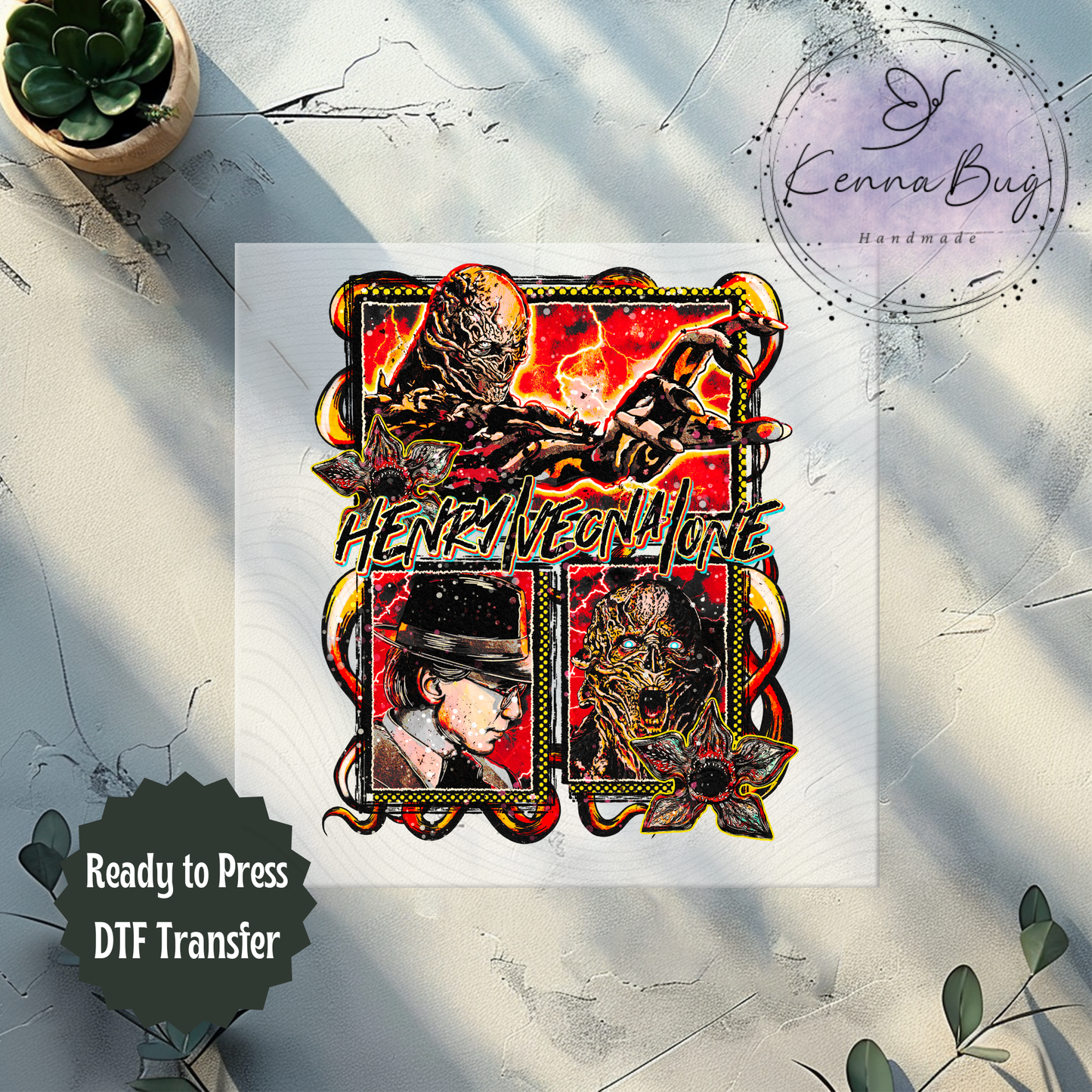 Henry, Vecna, One, Stranger, DTF Transfer, Ready to Press, Shirt Transfer, Heat Transfer, Direct to film Transfer