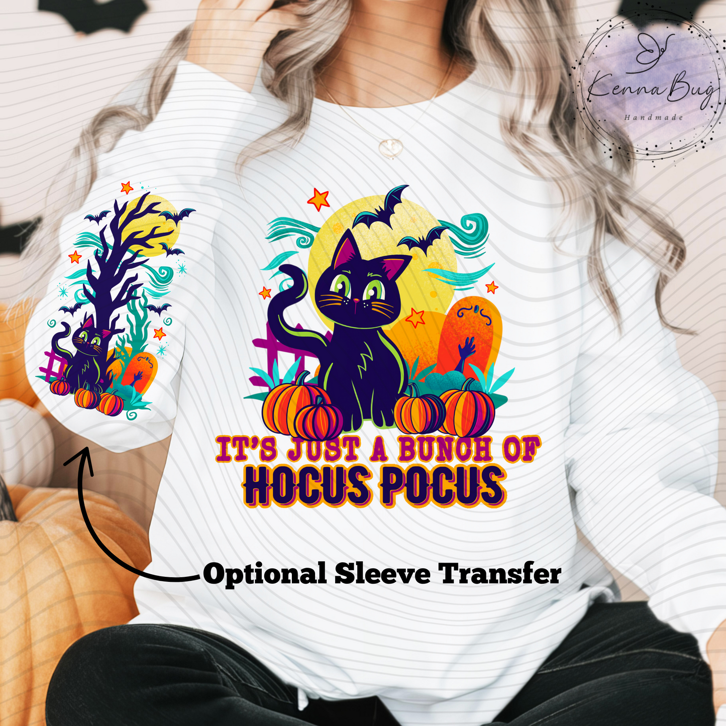Black Cat, Witches Cat, Halloween, DTF Transfer, Ready to Press, Shirt Transfer, Heat Transfer, Direct to film Transfer