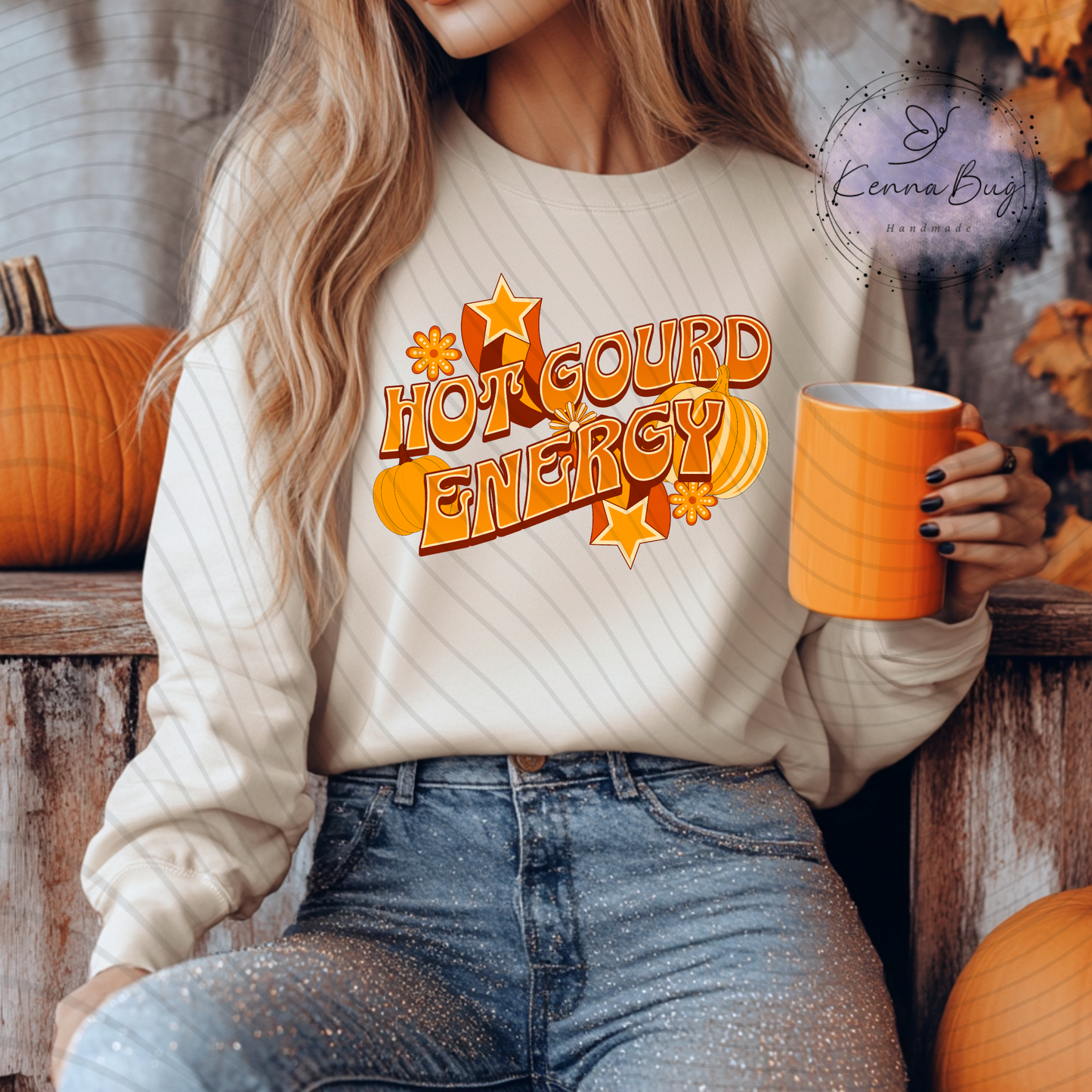 Hot Gourd Energy, Fall, Retro, Pumpkin, DTF Transfer, Ready to Press, Shirt Transfer, Heat Transfer, Direct to film Transfer