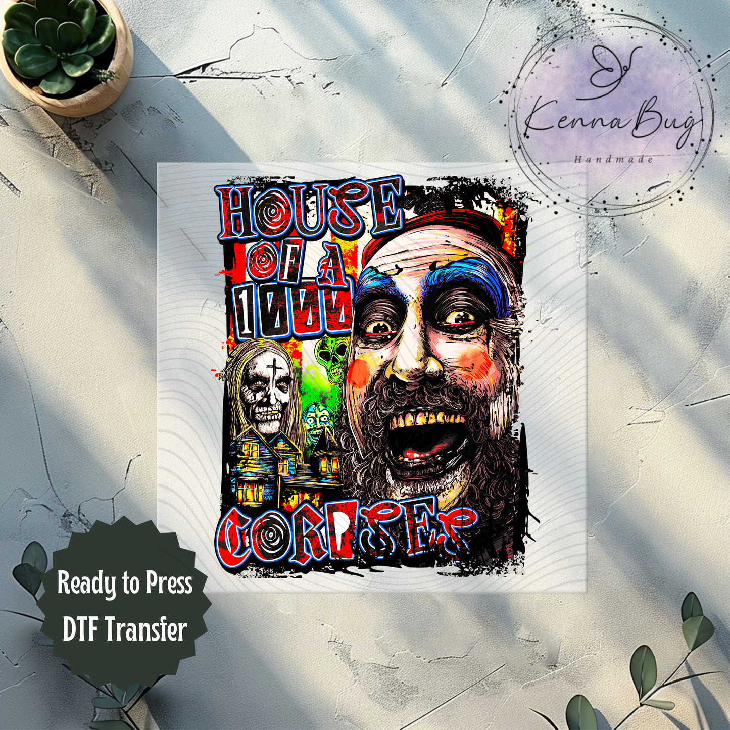 House of a 1000 Corpses, Horror Movie, DTF Transfer, Ready to Press, Shirt Transfer, Heat Transfer, Direct to film Transfer