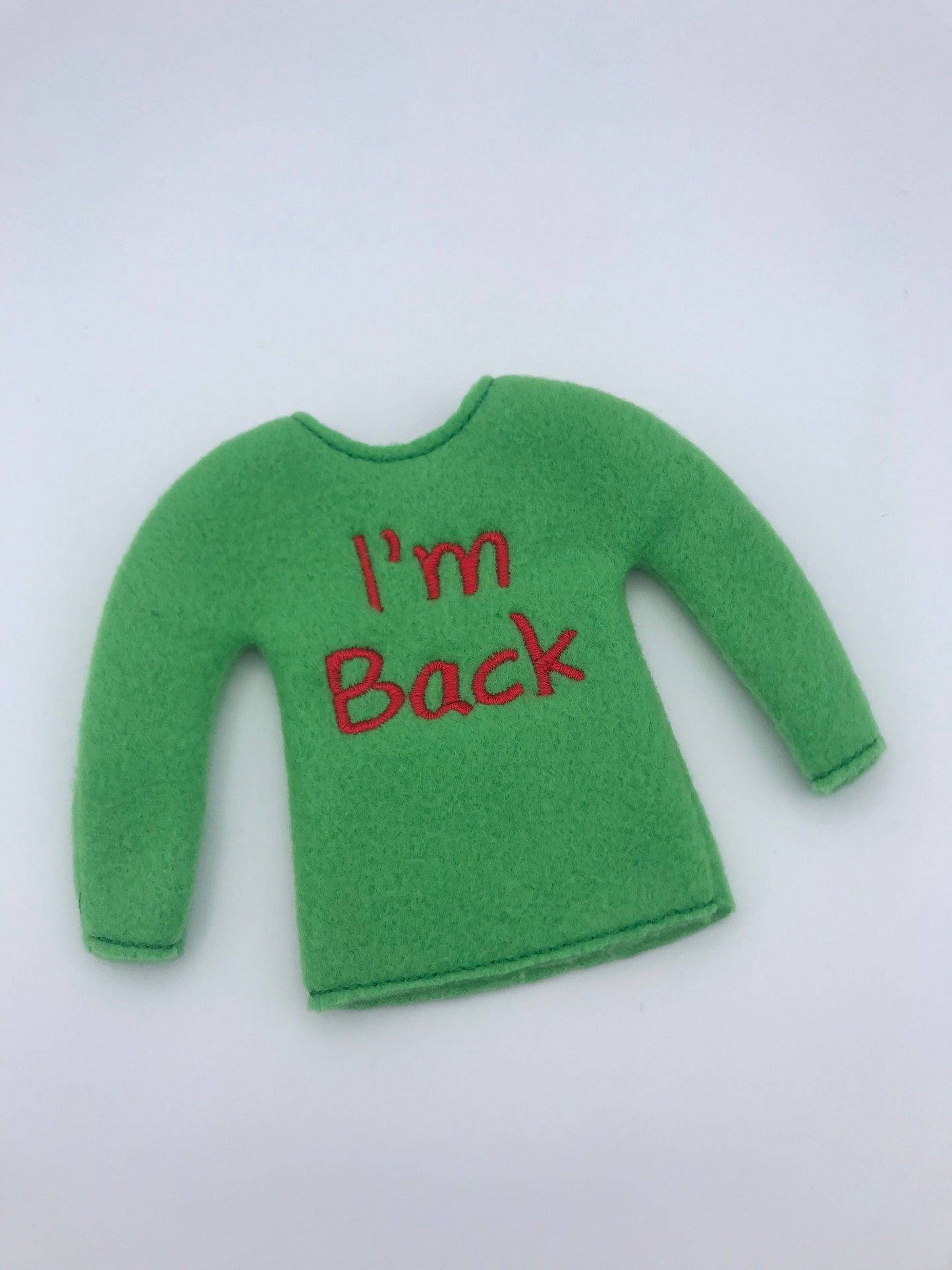 I’m Back, Elf Sweater, Christmas Elf, Elf Costume, Elf Clothes, Elf Shirt, Elves, Doll Clothes