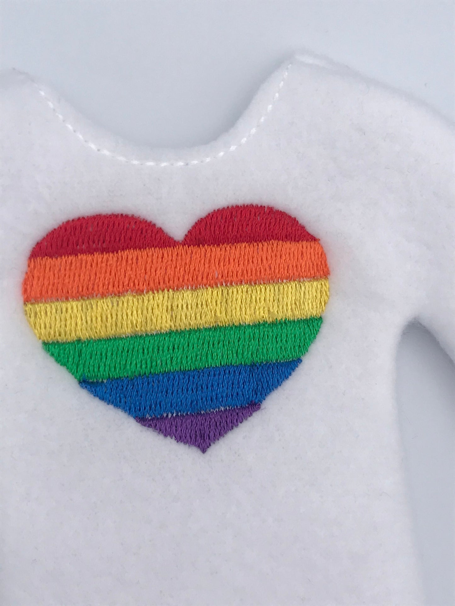 Gay Pride, Rainbow, Pride Flag, Heart, Elf Sweater, Christmas Elf, Elf Costume, Elf Clothes, Elf Shirt, Elves, Doll Clothes