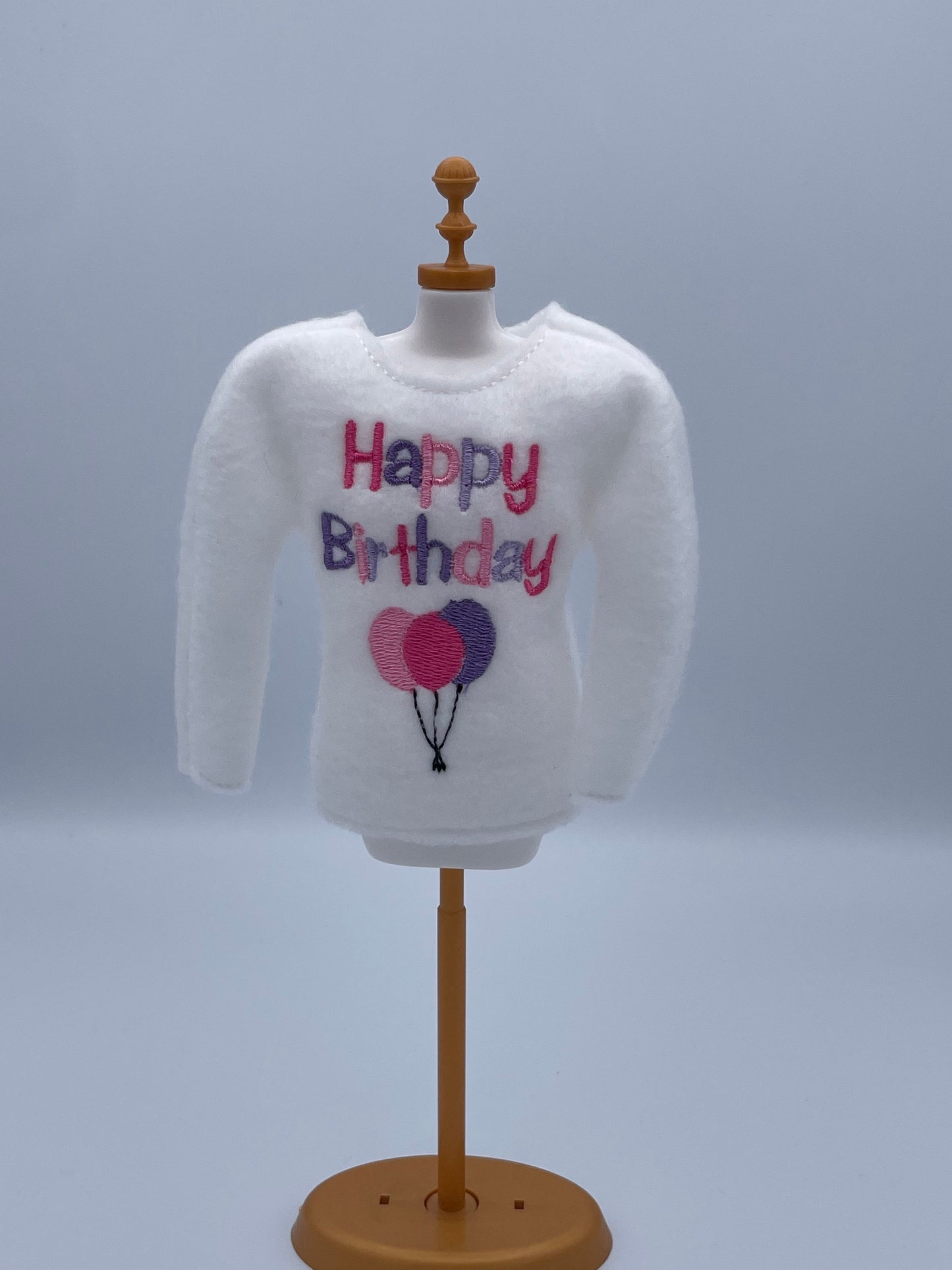 Happy Birthday, Balloons, Elf Sweater, Christmas Elf, Elf Costume, Elf Clothes, Elf Shirt, Elves, Doll Clothes