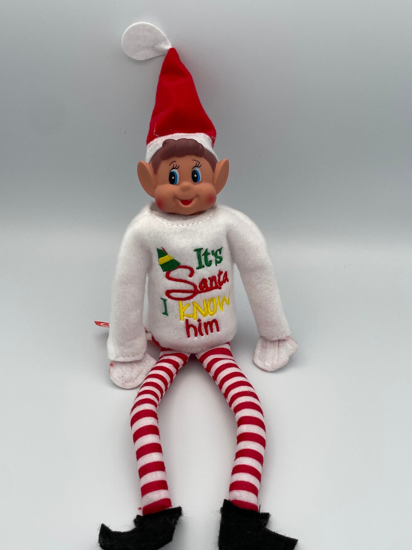 Its Santa, I Know Him, Elf Sweater, Christmas Elf, Elf Costume, Elf Clothes, Elf Shirt, Elves, Doll Clothes