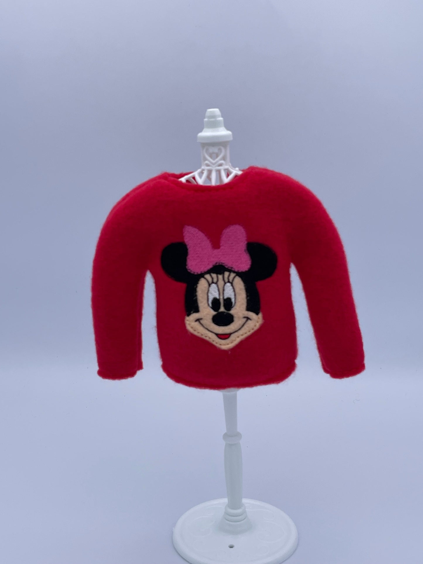 Miss Mouse, Bow Mouse, Elf Sweater, Christmas Elf, Elf Costume, Elf Clothes, Elf Shirt, Elves, Doll Clothes