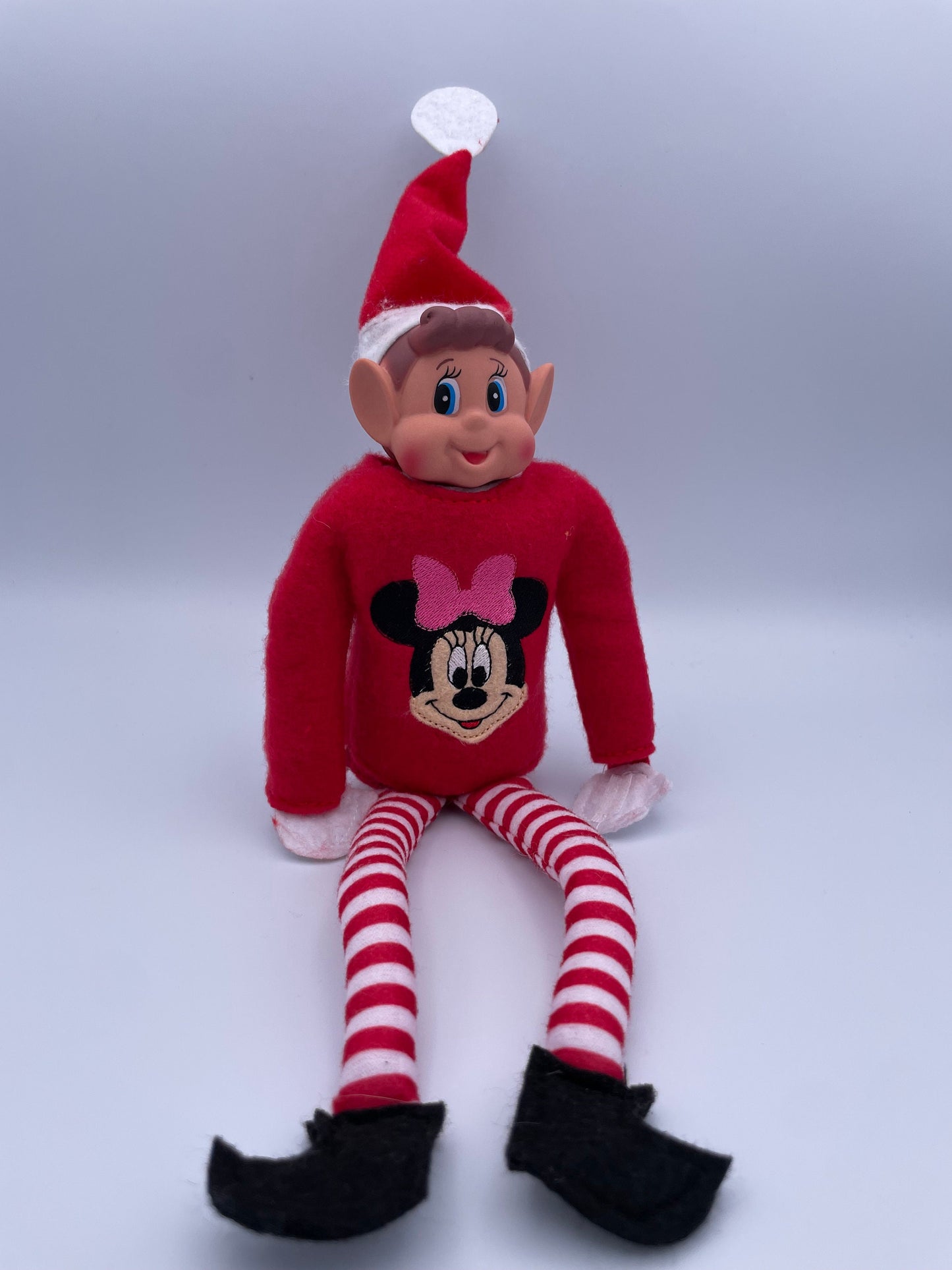 Miss Mouse, Bow Mouse, Elf Sweater, Christmas Elf, Elf Costume, Elf Clothes, Elf Shirt, Elves, Doll Clothes