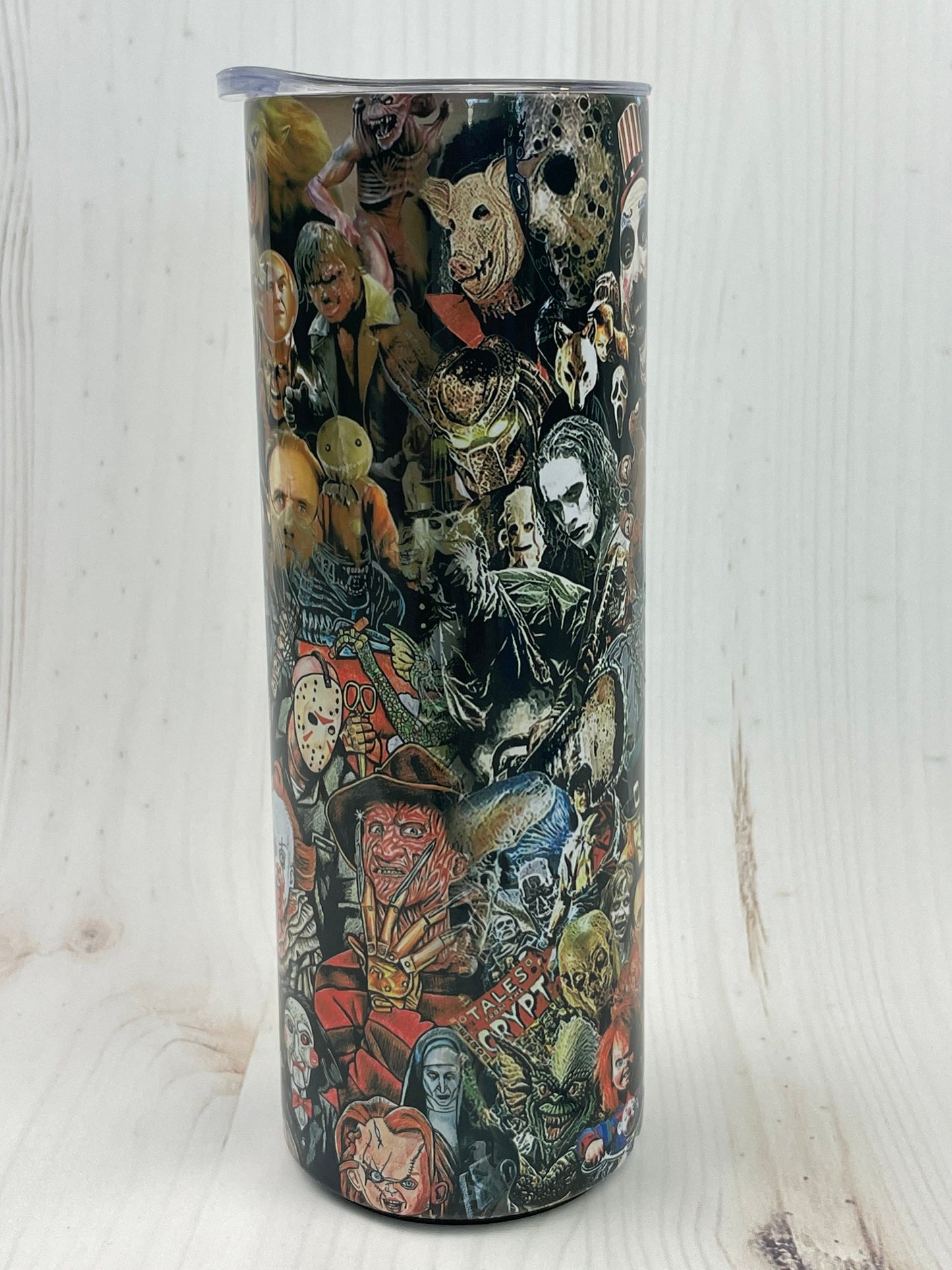 Horror Movies, 20 oz Tumbler, Sublimation, Horror Films, Scary, Gift, Gift for her, Gift for him, Insulated, Coffee Cup, Humor