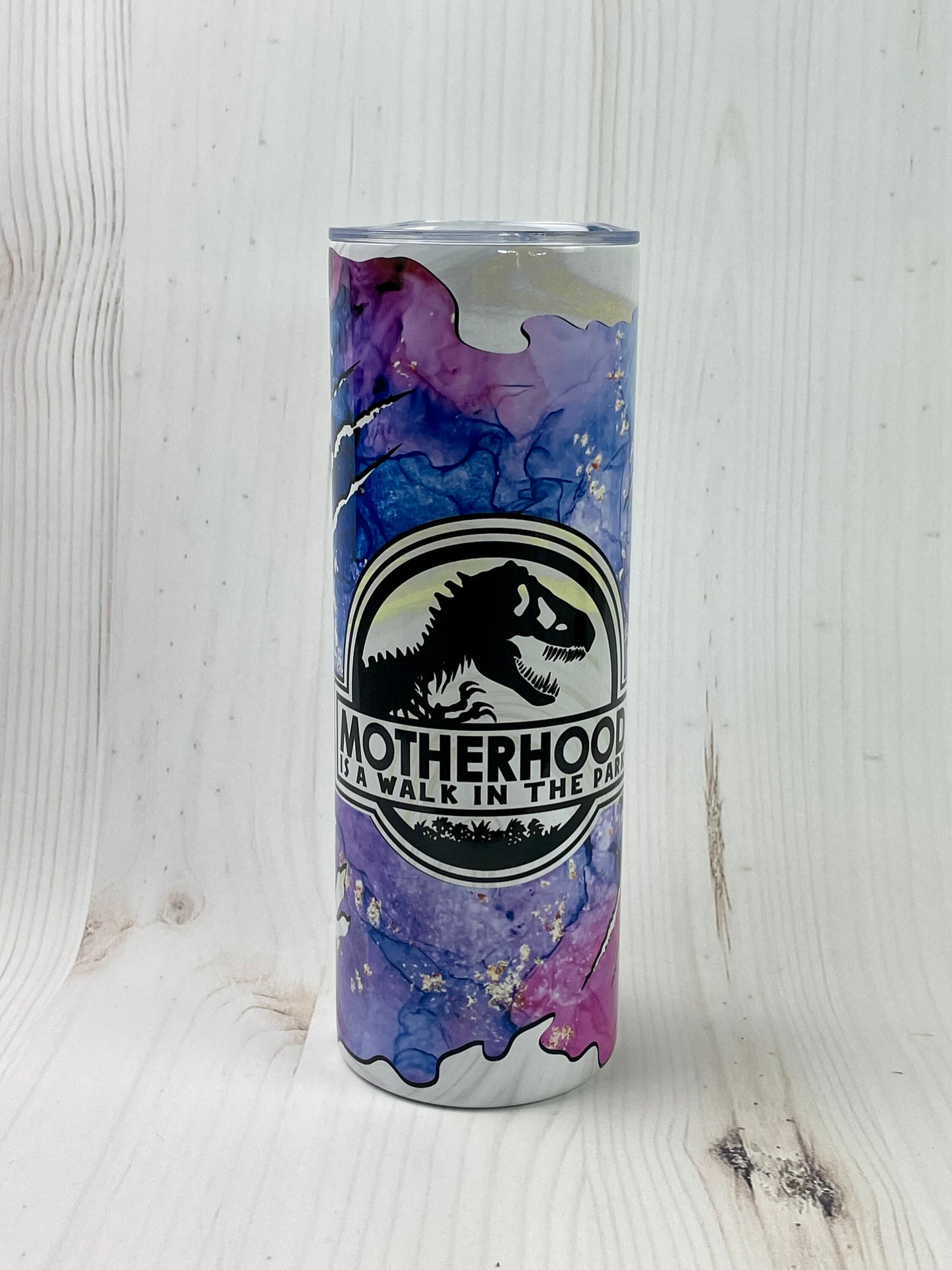 Motherhood, Dinosaur, T-Rex, 20 oz Tumbler, Sublimation, Gift, Mothers Day Gift, Gifts for Her, Insulated Tumbler, Coffee Cup, Humor