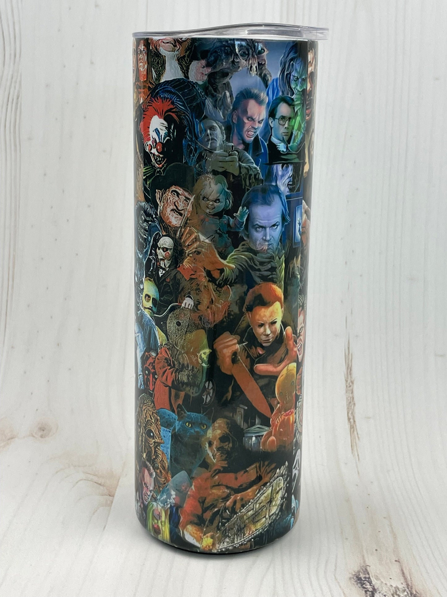 Horror Movies, 20 oz Tumbler, Sublimation, Horror Films, Scary, Gift, Gift for her, Gift for him, Insulated, Coffee Cup, Humor