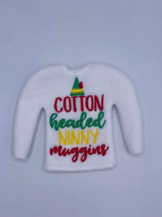 Cotton Headed Ninny Muggins, Christmas Movie, Elf Sweater, Christmas Elf, Elf Costume, Elf Clothes, Elf Shirt, Elves, Doll Clothes