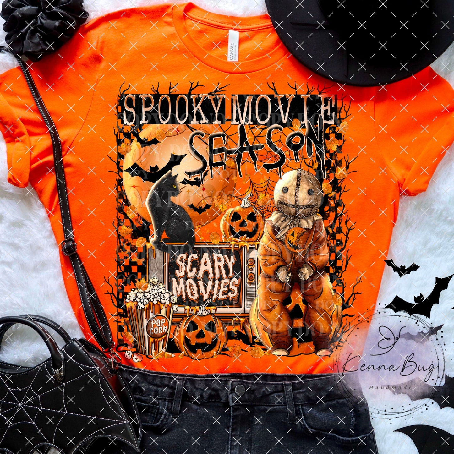 Spooky Movie Season, Halloween, Scary Movie, DTF Transfer, Ready to Press, Shirt Transfer, Heat Transfer, Direct to film Transfer