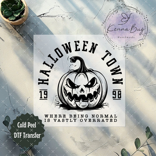 Halloween Town, DTF Transfer, Ready to Press, Shirt Transfer, Heat Transfer, Direct to film Transfer