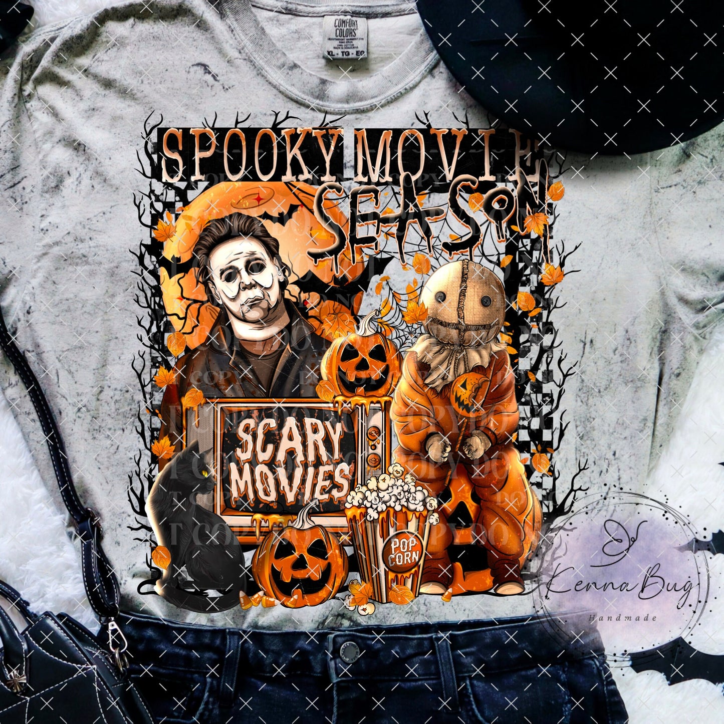 Spooky Movie Season, Halloween, Mike, DTF Transfer, Ready to Press, Shirt Transfer, Heat Transfer, Direct to film Transfer