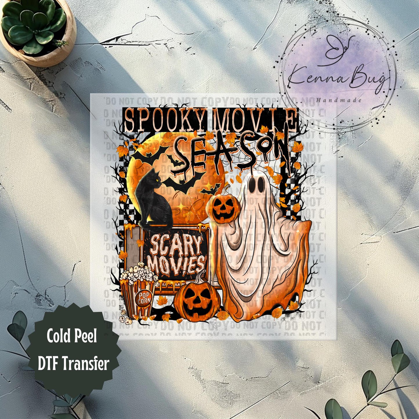 Spooky Movie Season, Halloween, Ghost, DTF Transfer, Ready to Press, Shirt Transfer, Heat Transfer, Direct to film Transfer